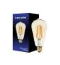 Noxion Lucent LED E27 Edison Filament Amber 7.2W 630lm -  822 Zeer Warm Wit | Dimbaar - Vervangt 50W